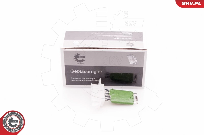 Resistor, interior blower